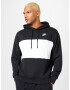 Nike Sportswear Bluză de molton negru / alb - Pled.ro