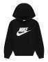 Nike Sportswear Bluză de molton 'Club FLC' negru / alb - Pled.ro