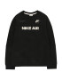 Nike Sportswear Bluză de molton negru / alb - Pled.ro