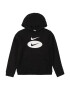 Nike Sportswear Bluză de molton negru / alb - Pled.ro