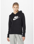 Nike Sportswear Bluză de molton negru / alb - Pled.ro