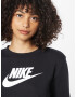 Nike Sportswear Bluză de molton negru / alb - Pled.ro