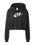 Nike Sportswear Bluză de molton negru / alb - Pled.ro