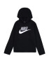 Nike Sportswear Bluză de molton negru / alb - Pled.ro