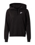 Nike Sportswear Bluză de molton 'Club Fleece' negru / alb - Pled.ro