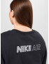 Nike Sportswear Bluză de molton negru / alb - Pled.ro