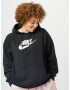 Nike Sportswear Bluză de molton negru / alb - Pled.ro