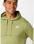 Nike Sportswear Hanorac sport 'Club Fleece' oliv / alb - Pled.ro