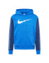 Nike Sportswear Bluză de molton 'REPEAT' indigo / azuriu / alb - Pled.ro