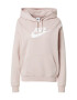 Nike Sportswear Bluză de molton rosé / alb - Pled.ro