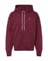 Nike Sportswear Bluză de molton roșu burgundy / alb - Pled.ro