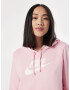 Nike Sportswear Bluză de molton roz deschis / alb - Pled.ro