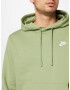 Nike Sportswear Hanorac sport 'Club Fleece' verde măr / alb - Pled.ro