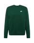 Nike Sportswear Bluză de molton verde închis / alb - Pled.ro