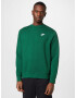 Nike Sportswear Bluză de molton verde închis / alb - Pled.ro