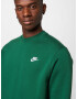 Nike Sportswear Bluză de molton verde închis / alb - Pled.ro