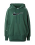 Nike Sportswear Bluză de molton verde smarald / negru / alb - Pled.ro