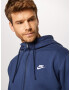 Nike Sportswear Hanorac 'Club Fleece' albastru închis / alb - Pled.ro