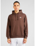 Nike Sportswear Bluză de molton 'Club Fleece' maro / alb - Pled.ro