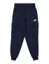 Nike Sportswear Pantaloni bleumarin / alb - Pled.ro