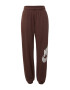 Nike Sportswear Pantaloni ciocolatiu / alb - Pled.ro