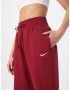 Nike Sportswear Pantaloni 'PHOENIX FLEECE' roșu vin / alb - Pled.ro