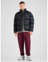 Nike Sportswear Pantaloni 'Swoosh' roșu burgundy / alb - Pled.ro