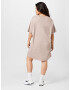 Nike Sportswear Rochie gri taupe / alb - Pled.ro