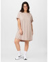 Nike Sportswear Rochie gri taupe / alb - Pled.ro