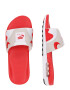 Nike Sportswear Saboți 'AIR MAX 1 SLIDE' gri deschis / roșu / alb - Pled.ro