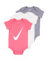 Nike Sportswear Salopetă/Body gri / roz / alb - Pled.ro