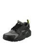 Nike Sportswear Sneaker 'HUARACHE RUN GS' gri închis / verde neon / negru - Pled.ro