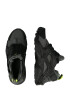 Nike Sportswear Sneaker 'HUARACHE RUN GS' gri închis / verde neon / negru - Pled.ro