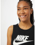 Nike Sportswear Top negru / alb - Pled.ro