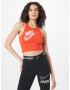 Nike Sportswear Top roșu orange / alb - Pled.ro