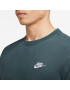 NIKE Tricou 'Club' verde închis / alb - Pled.ro