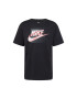 Nike Sportswear Tricou 'FUTURA' gri metalic / roșu pastel / negru / alb - Pled.ro