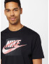 Nike Sportswear Tricou 'FUTURA' gri metalic / roșu pastel / negru / alb - Pled.ro