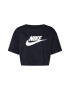 Nike Sportswear Tricou negru / alb - Pled.ro