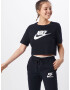 Nike Sportswear Tricou negru / alb - Pled.ro