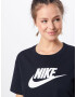 Nike Sportswear Tricou negru / alb - Pled.ro