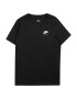 Nike Sportswear Tricou negru / alb - Pled.ro