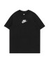 Nike Sportswear Tricou negru / alb - Pled.ro