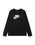 Nike Sportswear Tricou negru / alb - Pled.ro