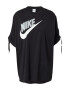 Nike Sportswear Tricou negru / alb - Pled.ro