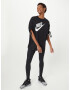 Nike Sportswear Tricou negru / alb - Pled.ro