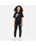 Nike Sportswear Tricou negru / alb - Pled.ro