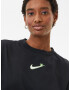 Nike Sportswear Tricou negru / alb - Pled.ro