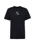 Nike Sportswear Tricou negru / alb - Pled.ro