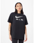 Nike Sportswear Tricou negru / alb - Pled.ro